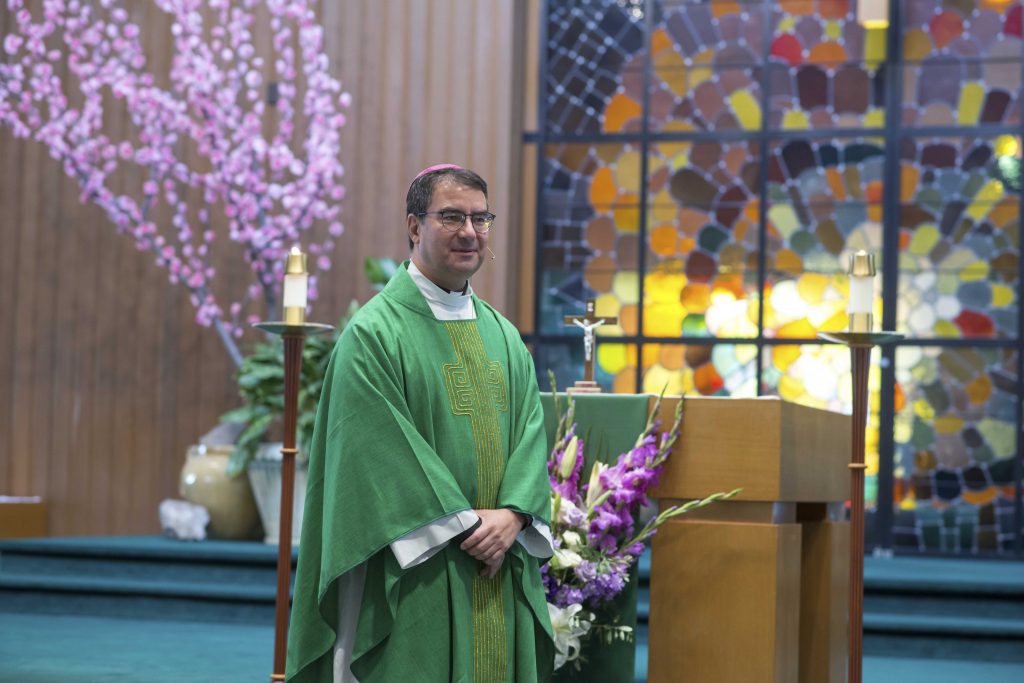 Bishop Oscar Cantú of the Diocese of San Jose Welcome Mass at Santa Teresa Catholic Church July 14, 2019
